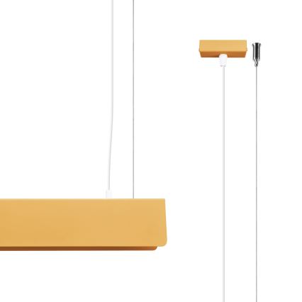 LED Lustra ar auklu SPARK 1xG13/8,5W/230V zelta