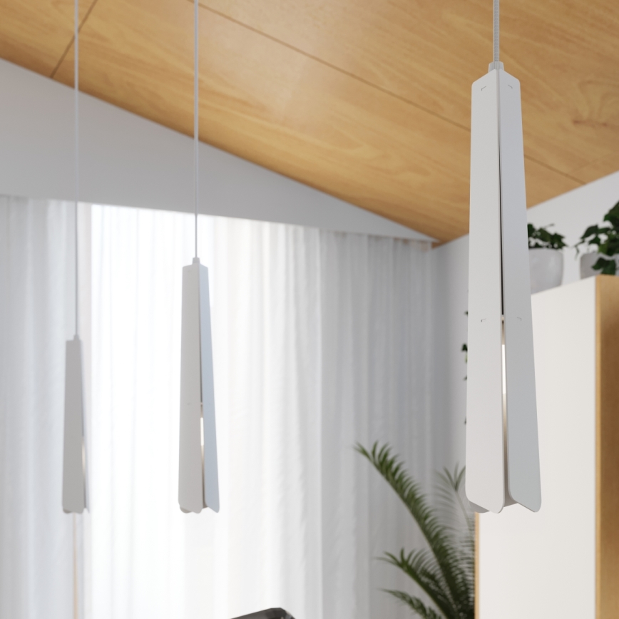 Lustra ar auklu PRYSM 1xG9/8W/230V balta