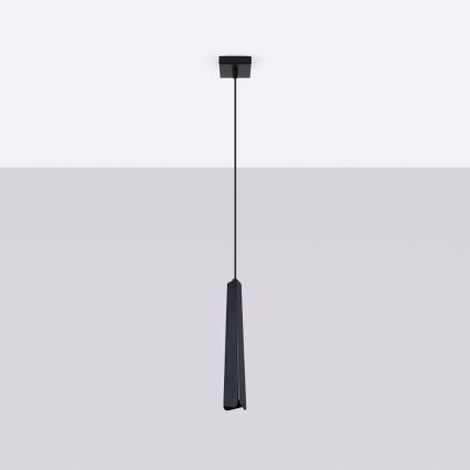 Lustra ar auklu PRYSM 1xG9/8W/230V melna