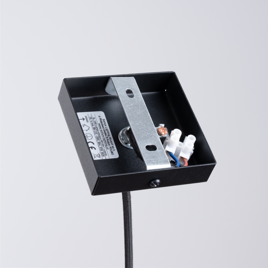 Lustra ar auklu PRYSM 1xG9/8W/230V melna
