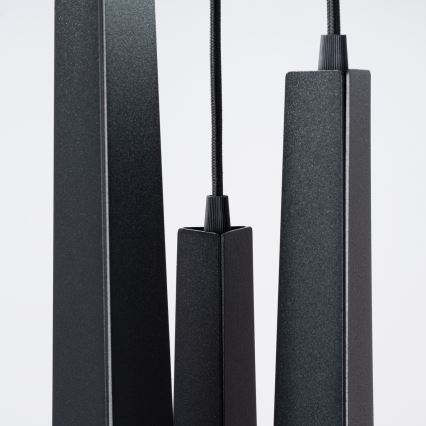 Lustra ar auklu PRYSM 3xG9/8W/230V melna