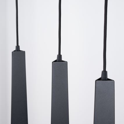 Lustra ar auklu PRYSM 3xG9/8W/230V melna