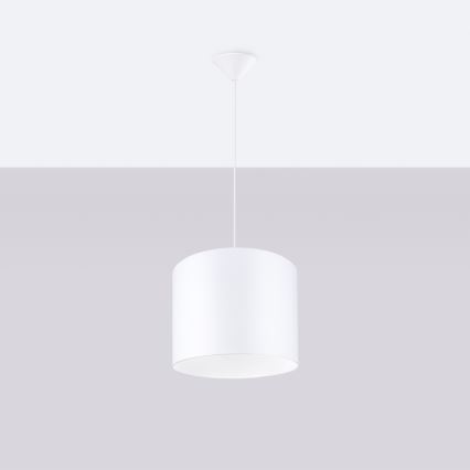 Lustra ar auklu NOVA 1xE27/15W/230V d. 30 cm balta