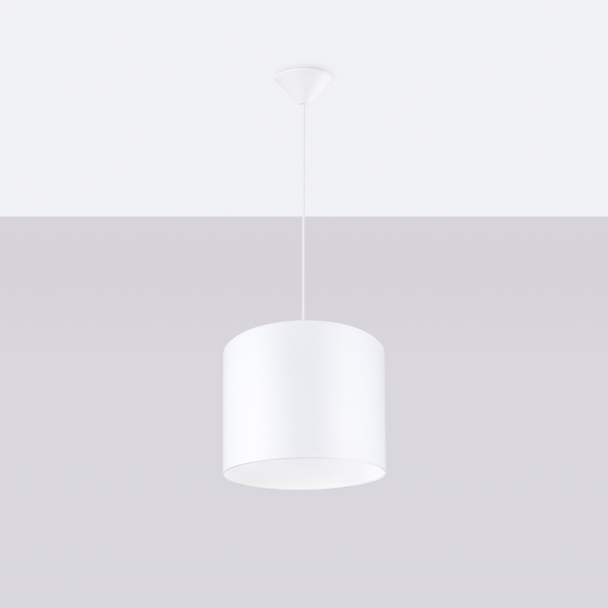 Lustra ar auklu NOVA 1xE27/15W/230V d. 30 cm balta