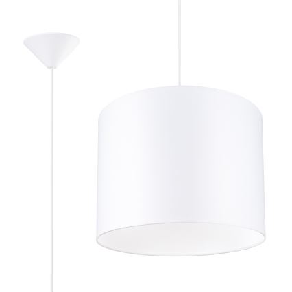 Lustra ar auklu NOVA 1xE27/15W/230V d. 30 cm balta