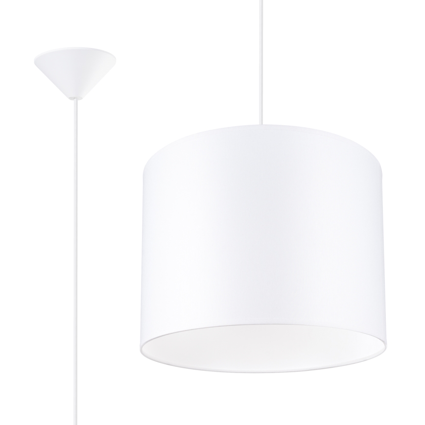 Lustra ar auklu NOVA 1xE27/15W/230V d. 30 cm balta