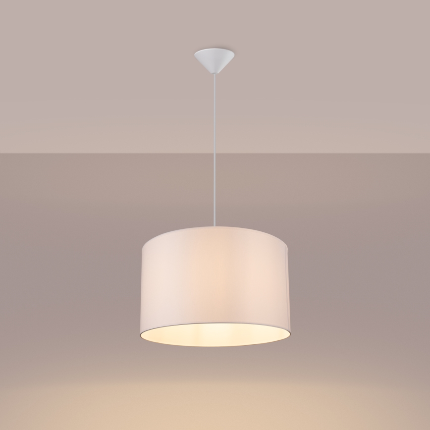Lustra ar auklu NOVA 1xE27/15W/230V d. 40 cm balta