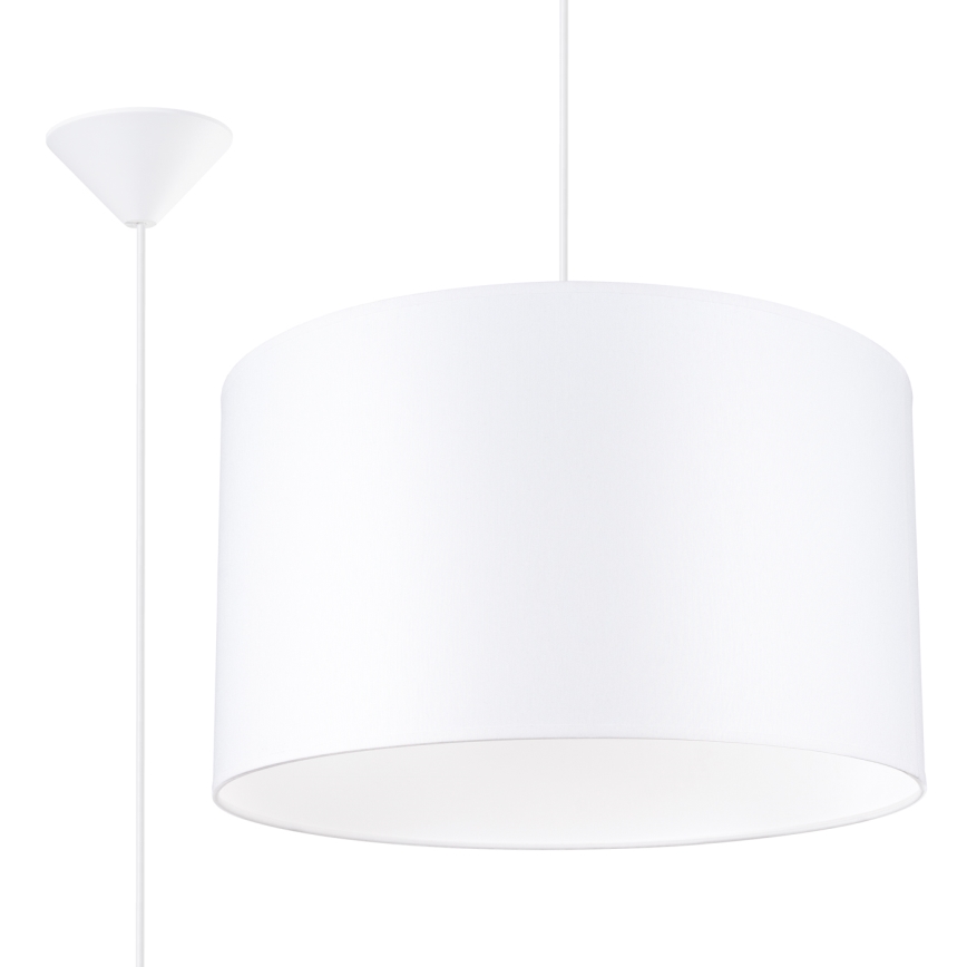 Lustra ar auklu NOVA 1xE27/15W/230V d. 40 cm balta