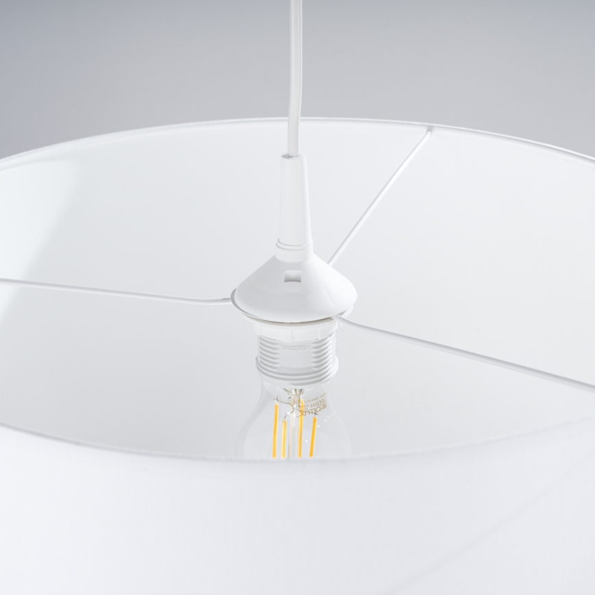 Lustra ar auklu NOVA 1xE27/15W/230V d. 40 cm balta