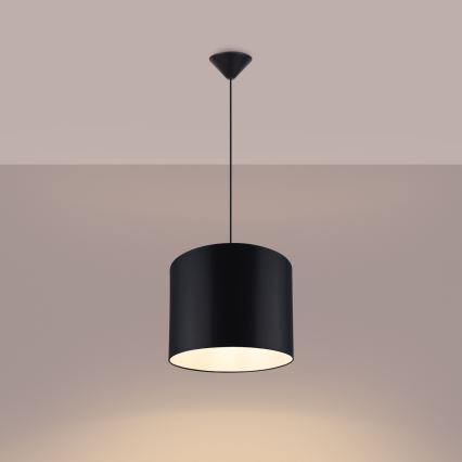 Lustra ar auklu NOVA 1xE27/15W/230V d. 30 cm melna