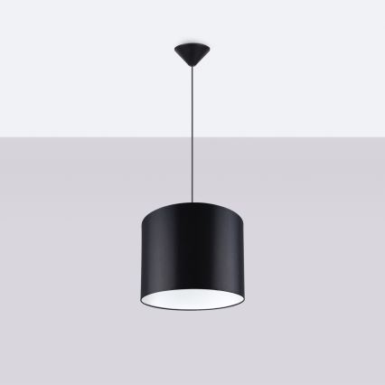 Lustra ar auklu NOVA 1xE27/15W/230V d. 30 cm melna