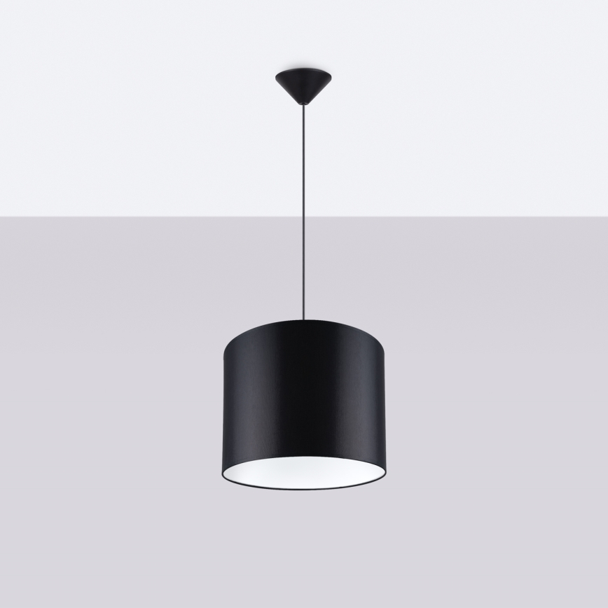 Lustra ar auklu NOVA 1xE27/15W/230V d. 30 cm melna