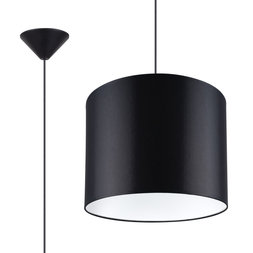 Lustra ar auklu NOVA 1xE27/15W/230V d. 30 cm melna