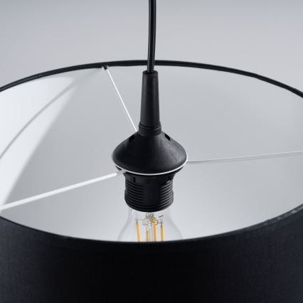 Lustra ar auklu NOVA 1xE27/15W/230V d. 30 cm melna
