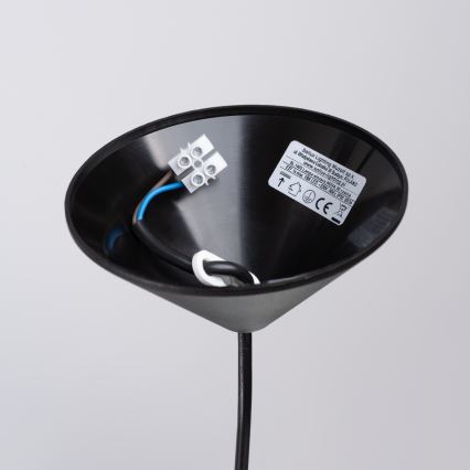 Lustra ar auklu NOVA 1xE27/15W/230V d. 30 cm melna