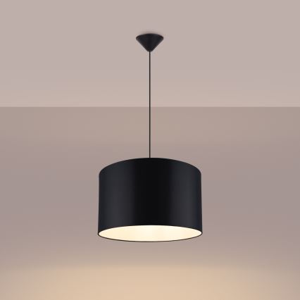 Lustra ar auklu NOVA 1xE27/15W/230V d. 40 cm melna