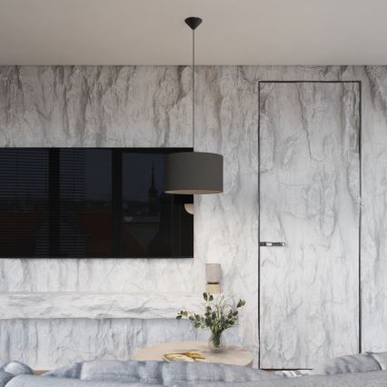Lustra ar auklu NOVA 1xE27/15W/230V d. 40 cm melna