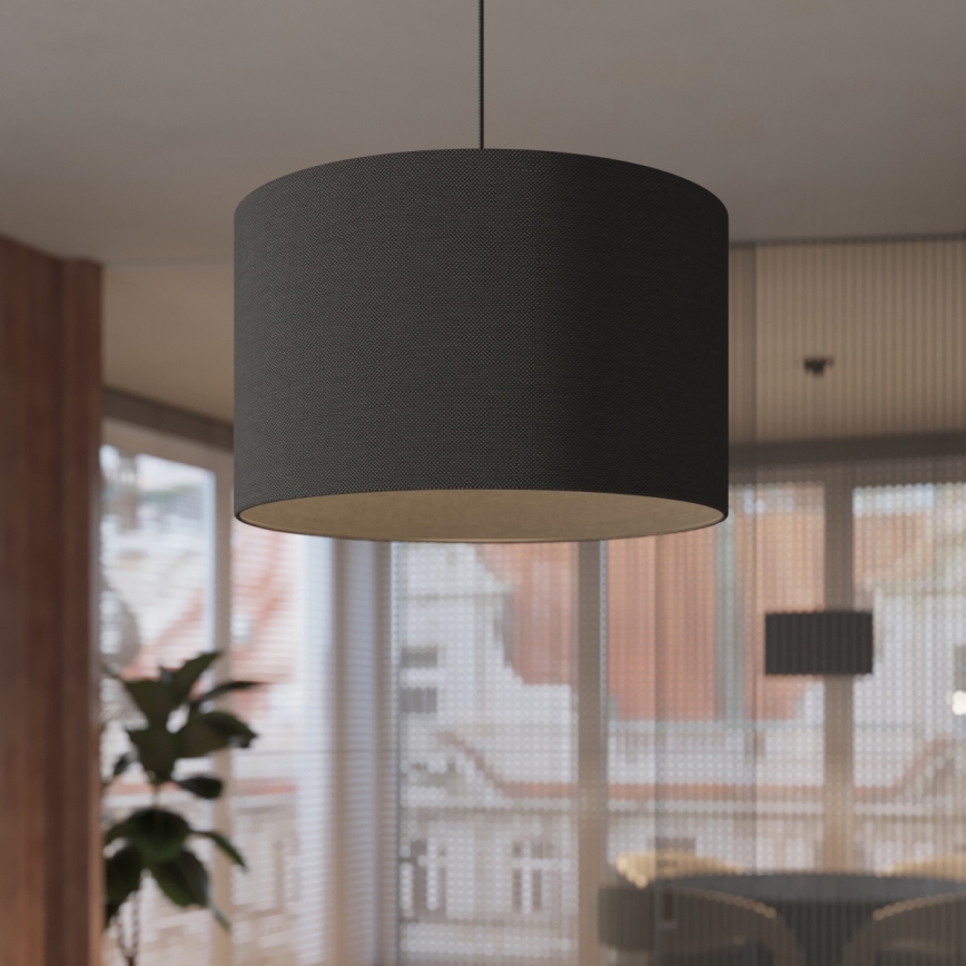 Lustra ar auklu NOVA 1xE27/15W/230V d. 40 cm melna