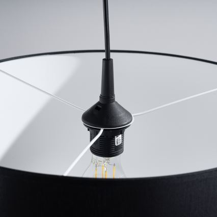 Lustra ar auklu NOVA 1xE27/15W/230V d. 40 cm melna