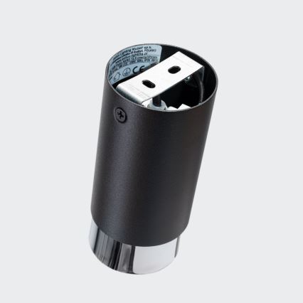 Starmetis NERO 1xGU10/10W/230V 12,5 cm melna/spīdīgi hromēts