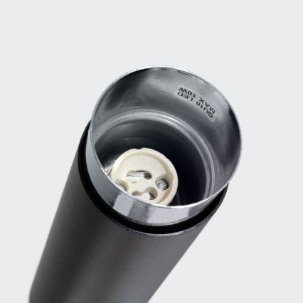 Starmetis NERO 1xGU10/10W/230V 12,5 cm melna/spīdīgi hromēts