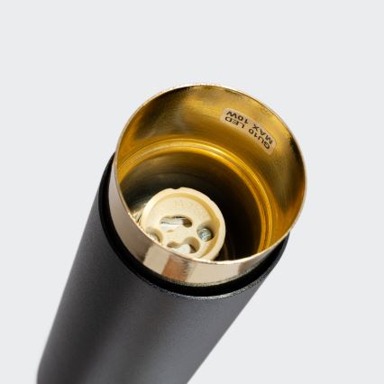 Starmetis NERO 1xGU10/10W/230V 12,5 cm melna/zelta