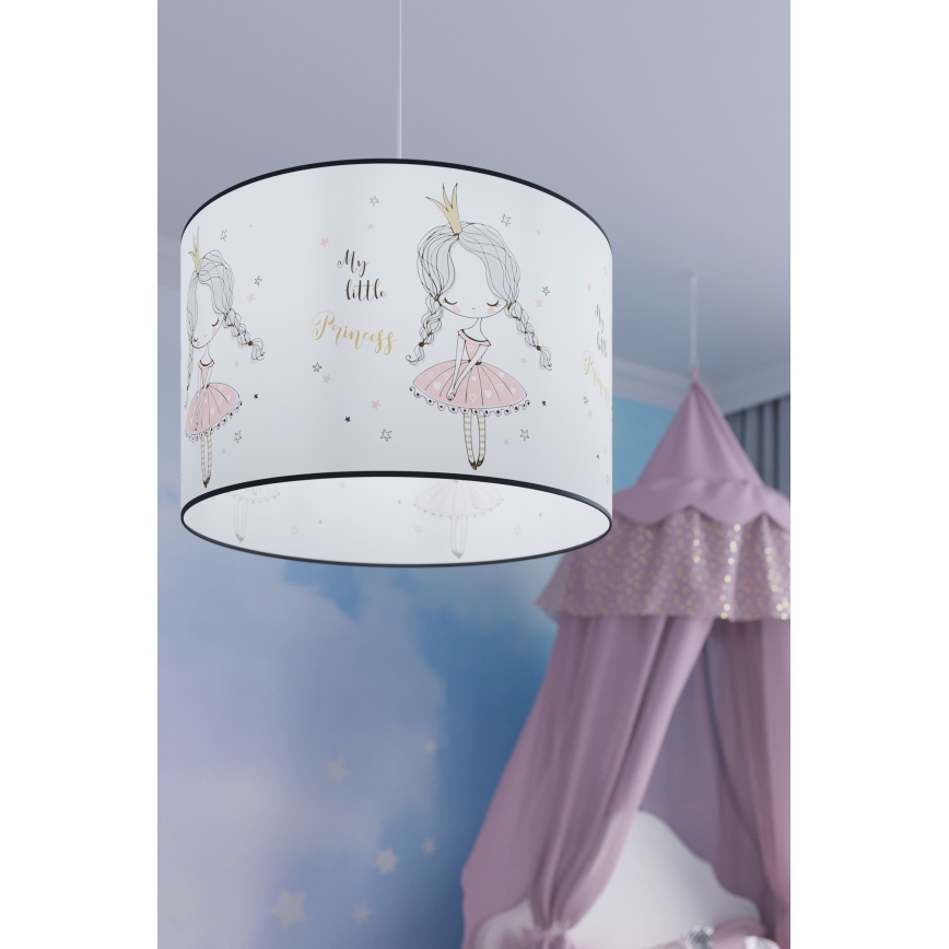 Bērnu lustra ar auklu PRINCESS 1xE27/15W/230V d. 30 cm princese