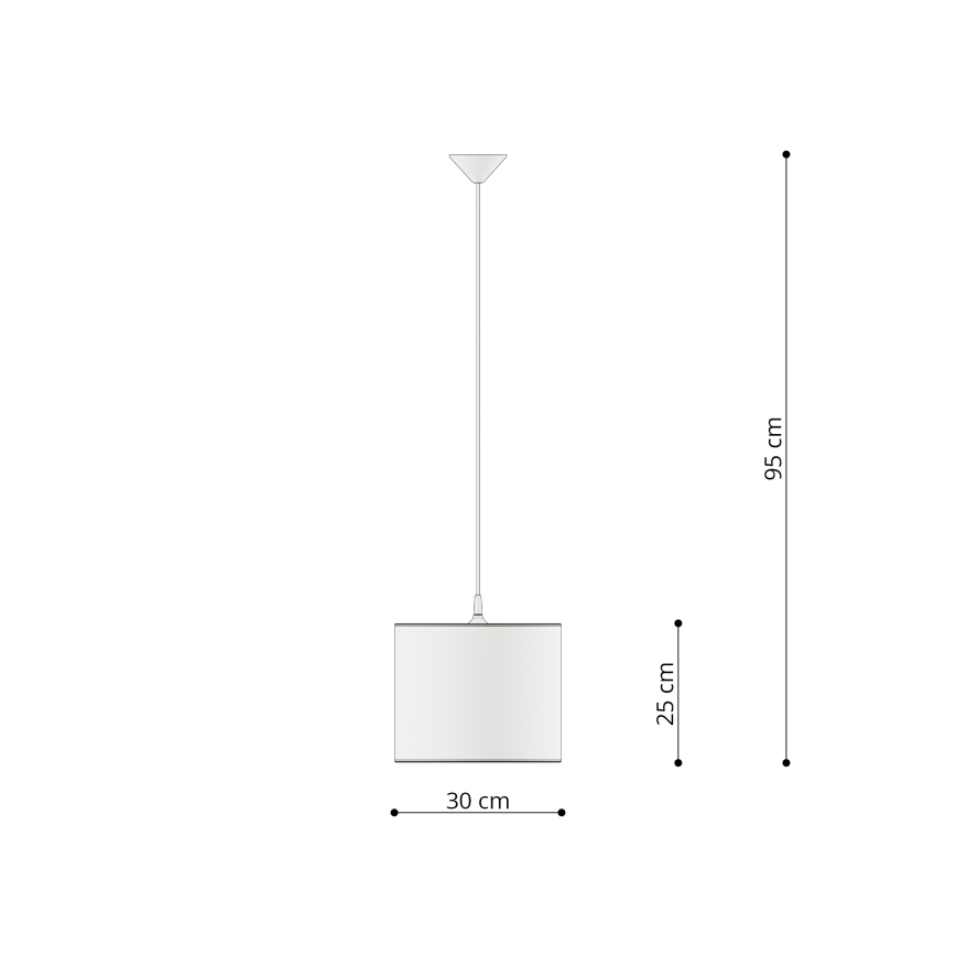 Bērnu lustra ar auklu FAIRY 1xE27/15W/230V d. 30 cm pasaka