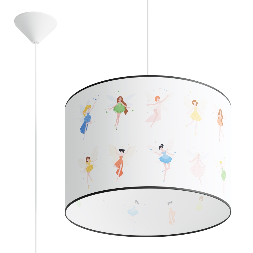 Bērnu lustra ar auklu FAIRY 1xE27/15W/230V d. 40 cm pasaka