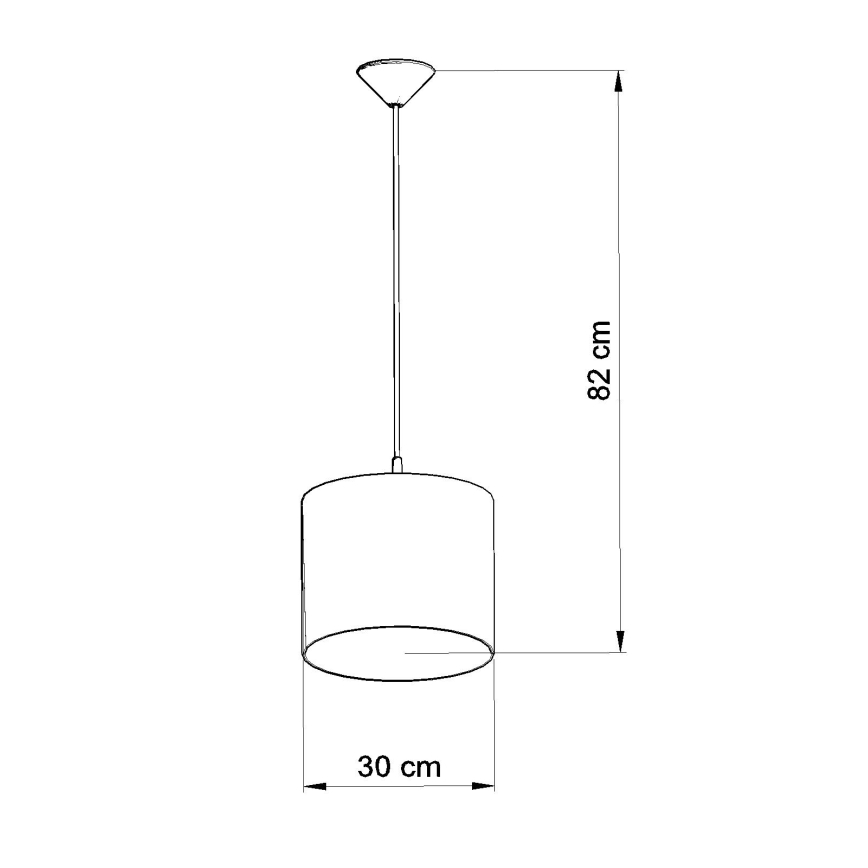 Bērnu lustra ar auklu OWLS 1xE27/15W/230V d. 30 cm pūces