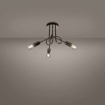 Virsapmetuma lustra LOOP 3xE27/15W/230V spīdīgi hromēts