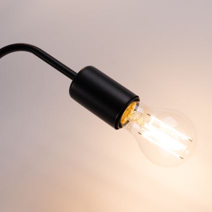 Virsapmetuma lustra VECTOR 4xE27/15W/230V melna