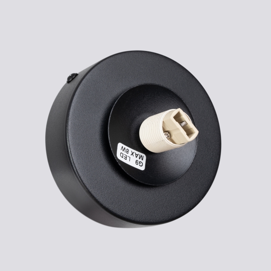 Sienas lampa YOLI 1xG9/8W/230V melna