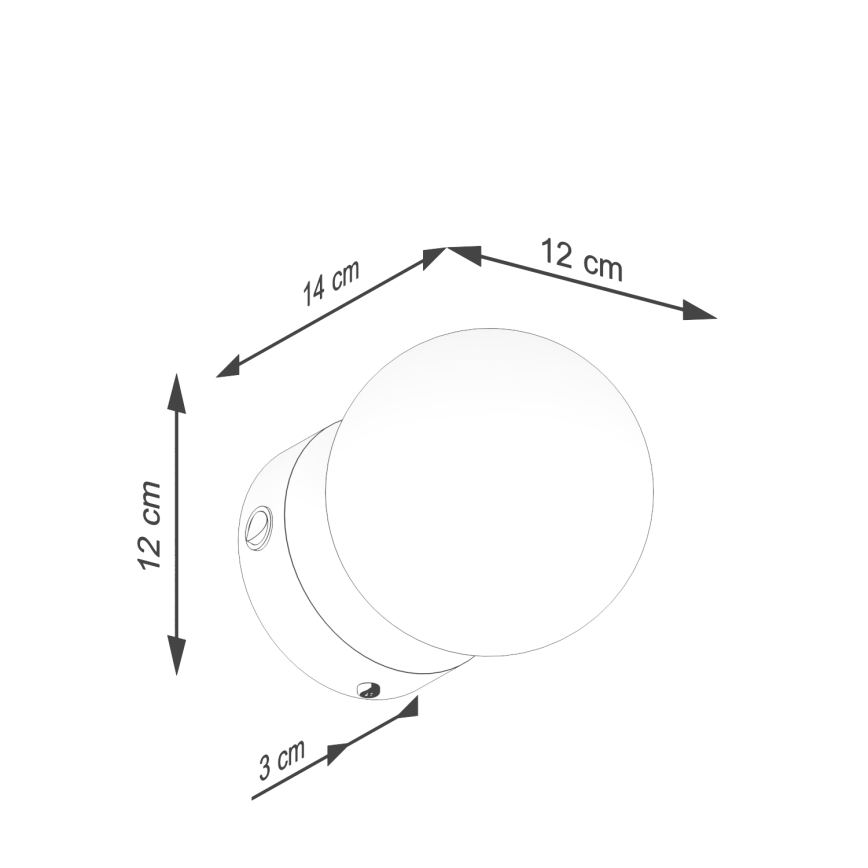 Sienas lampa YOLI 1xG9/8W/230V melna