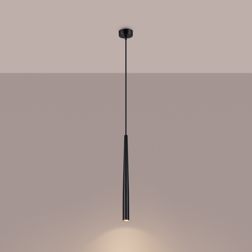 Lustra ar auklu BLISS 1xG9/8W/230V melna