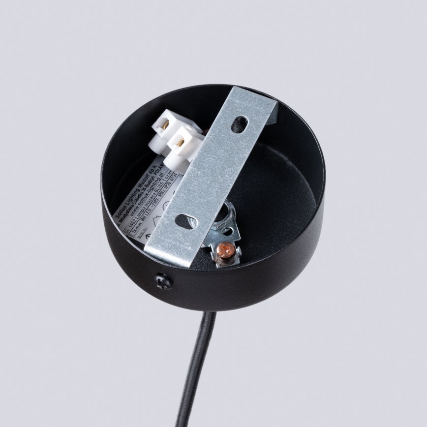 Lustra ar auklu BLISS 1xG9/8W/230V melna