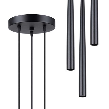 Lustra ar auklu BLISS 3xG9/8W/230V melna