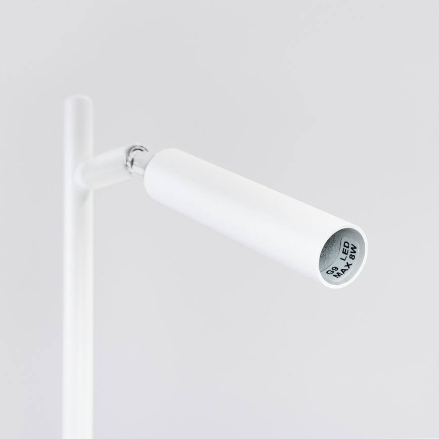 Galda lampa PASTELO 1xG9/8W/230V balta