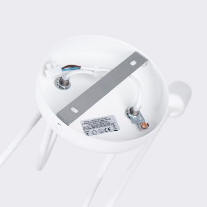 Virsapmetuma lustra LOOP 2xE27/15W/230V balta