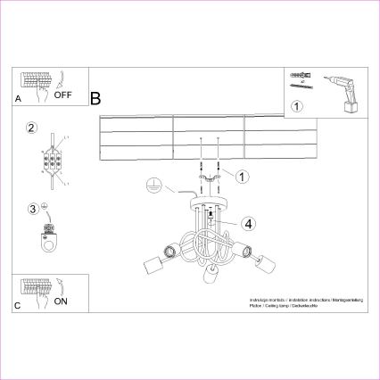 Virsapmetuma lustra EMBER 5xE27/15W/230V balta/bēša/dižskābardis