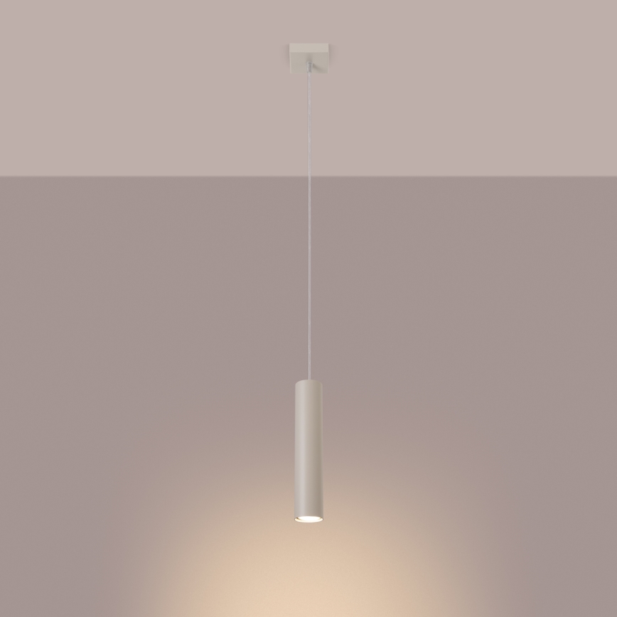 Lustra ar auklu LAGOS 1xGU10/10W/230V krēmkrāsa
