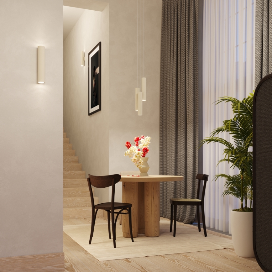 Lustra ar auklu LAGOS 1xGU10/10W/230V krēmkrāsa