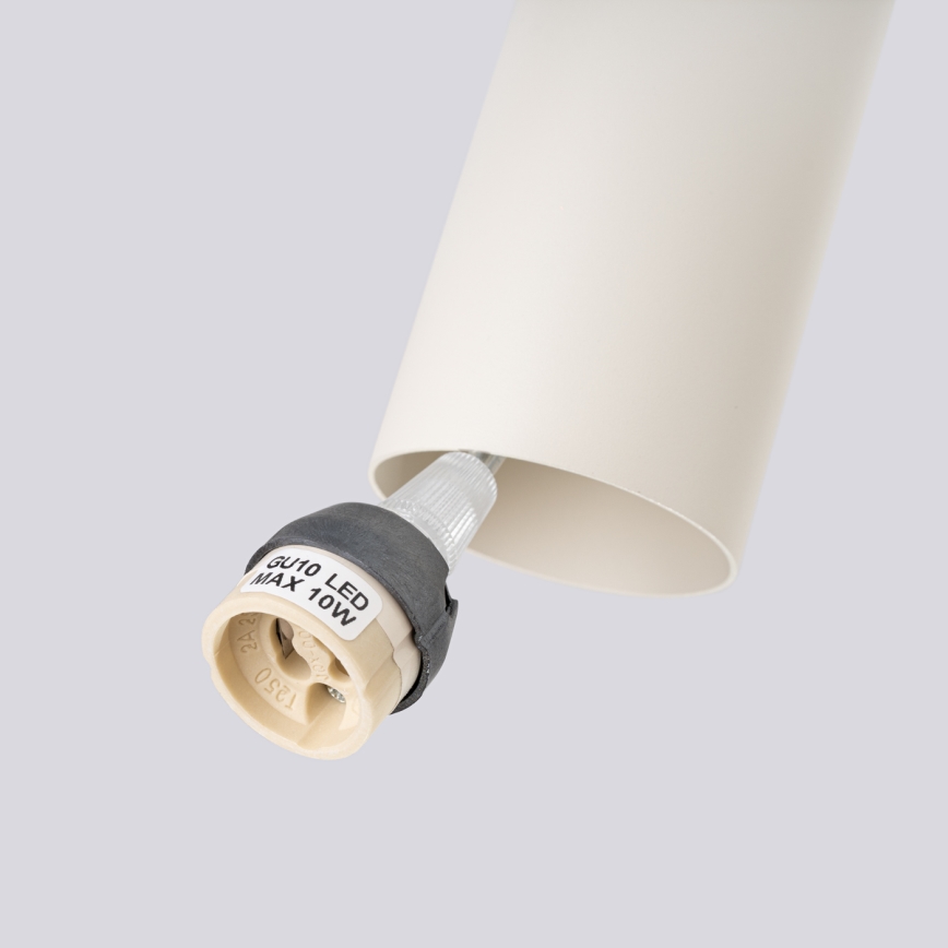 Lustra ar auklu LAGOS 2xGU10/10W/230V krēmkrāsa