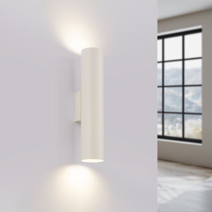 Sienas lampa LAGOS 2xGU10/10W/230V krēmkrāsa