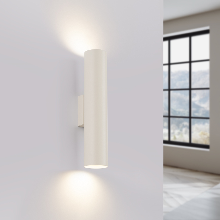 Sienas lampa LAGOS 2xGU10/10W/230V krēmkrāsa