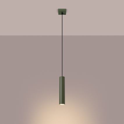 Lustra ar auklu LAGOS 1xGU10/10W/230V zaļa