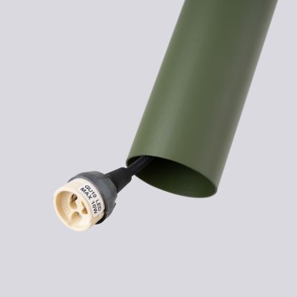 Lustra ar auklu LAGOS 2xGU10/10W/230V zaļa