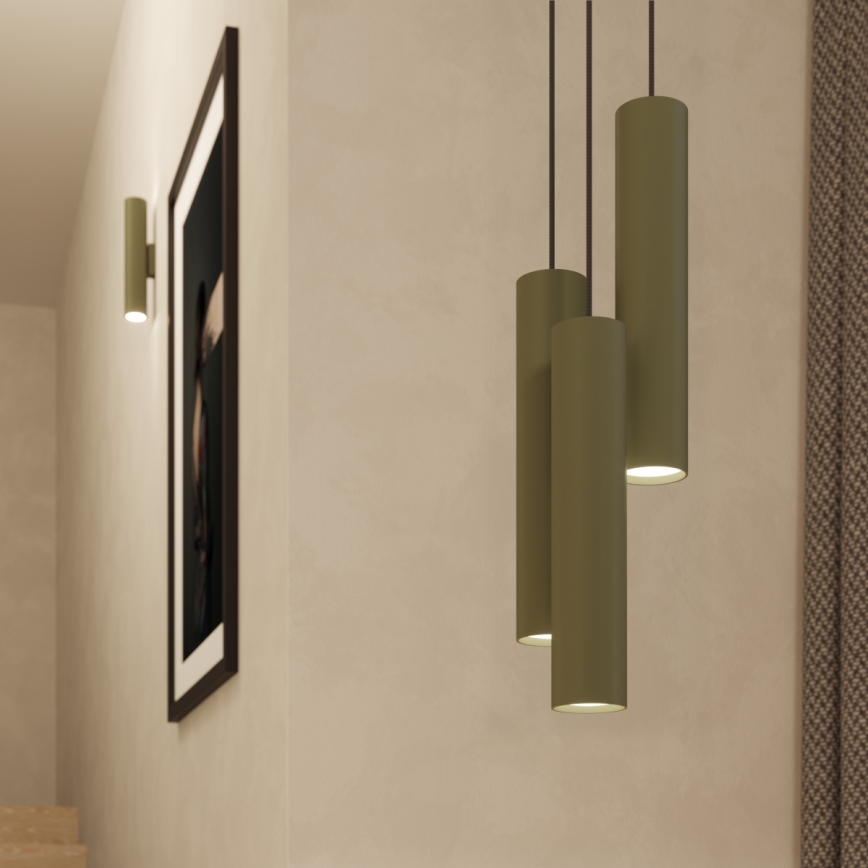 Sienas lampa LAGOS 2xGU10/10W/230V zaļa