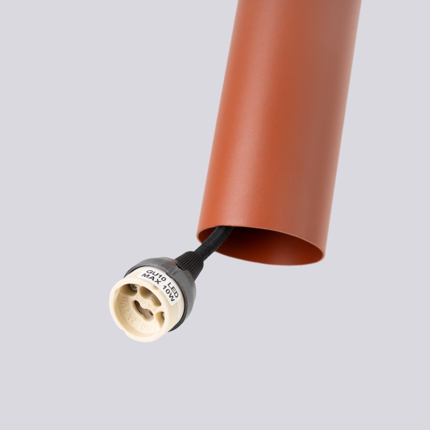 Lustra ar auklu LAGOS 2xGU10/10W/230V sarkana