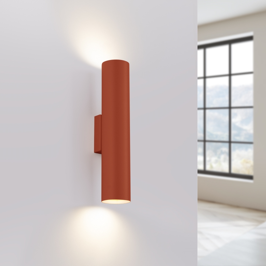 Sienas lampa LAGOS 2xGU10/10W/230V sarkana